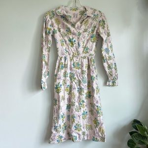 vintage floral patterned dress